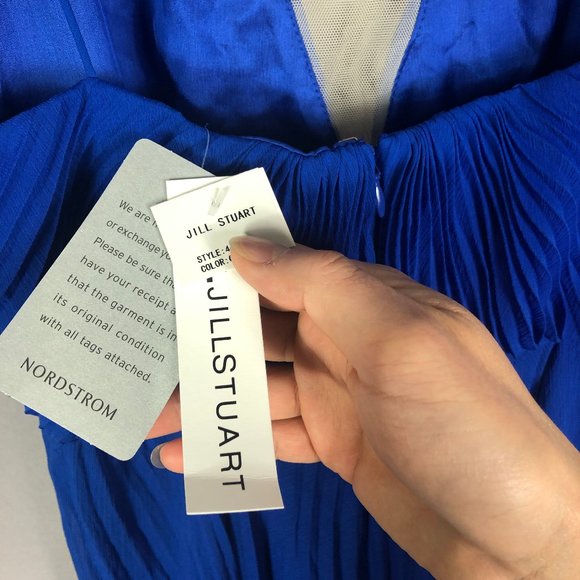 Jill Jill Stuart Pleated Empire Waist Gown Size 6 - Picture 9 of 12